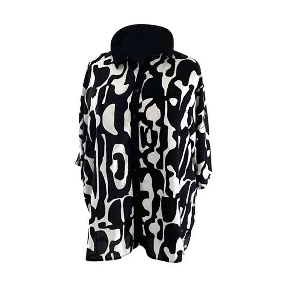 Elegant Darkwin White/Black Pant Suit - Premium Designer Turkish Style - Picture 4 of 9